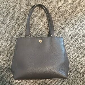 Dagne Dover graphite Allyn leather tote